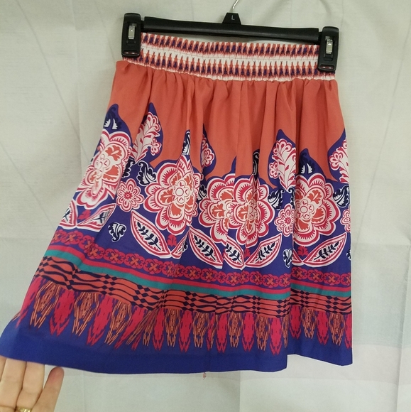 Forever 21 Small Petite Orange Melon Skirt - Picture 1 of 5